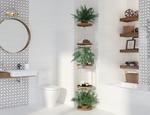 Płytki ceramiczne w aranżacji nowoczesnej łazienki – geometryczny wzór i zdecydowane kolory